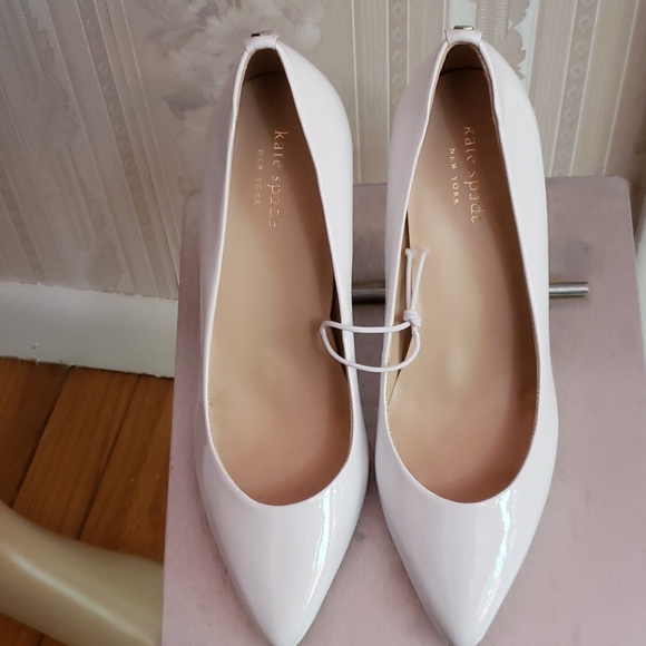 kate spade Shoes - Kate Spade NY Vida White Heels, New